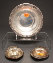 American silver bowl in the "E