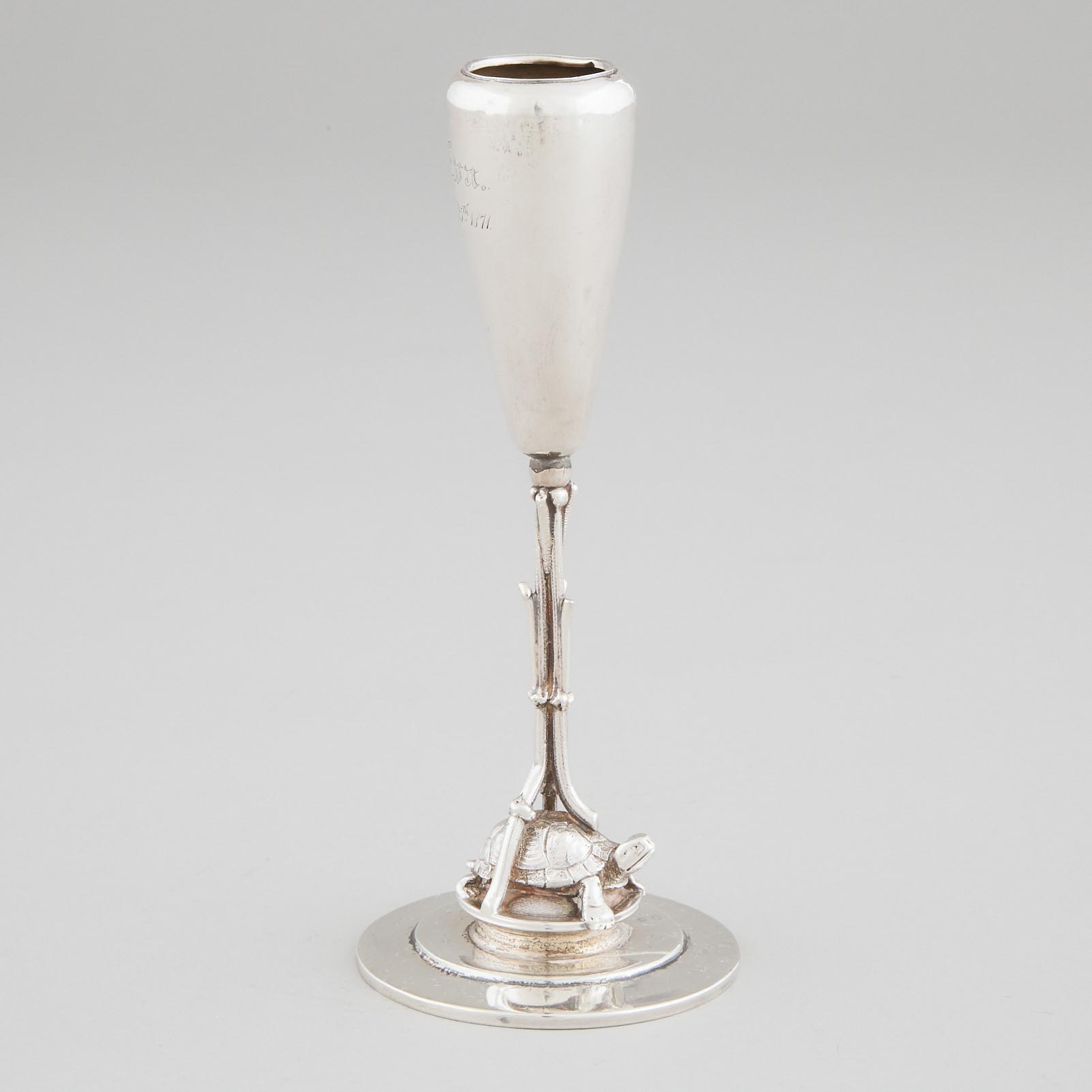 American Silver Bud Vase,