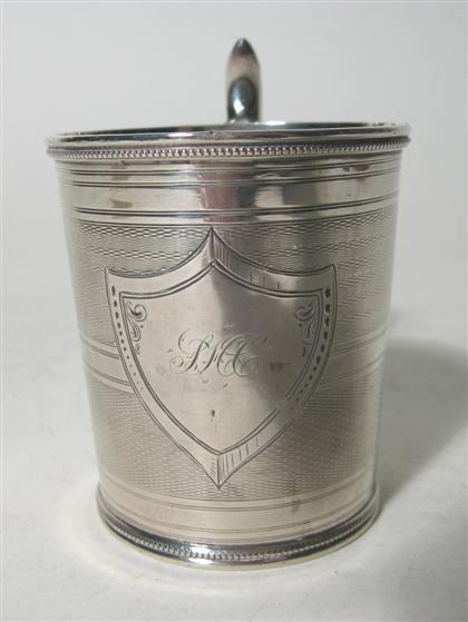American silver child's cup   