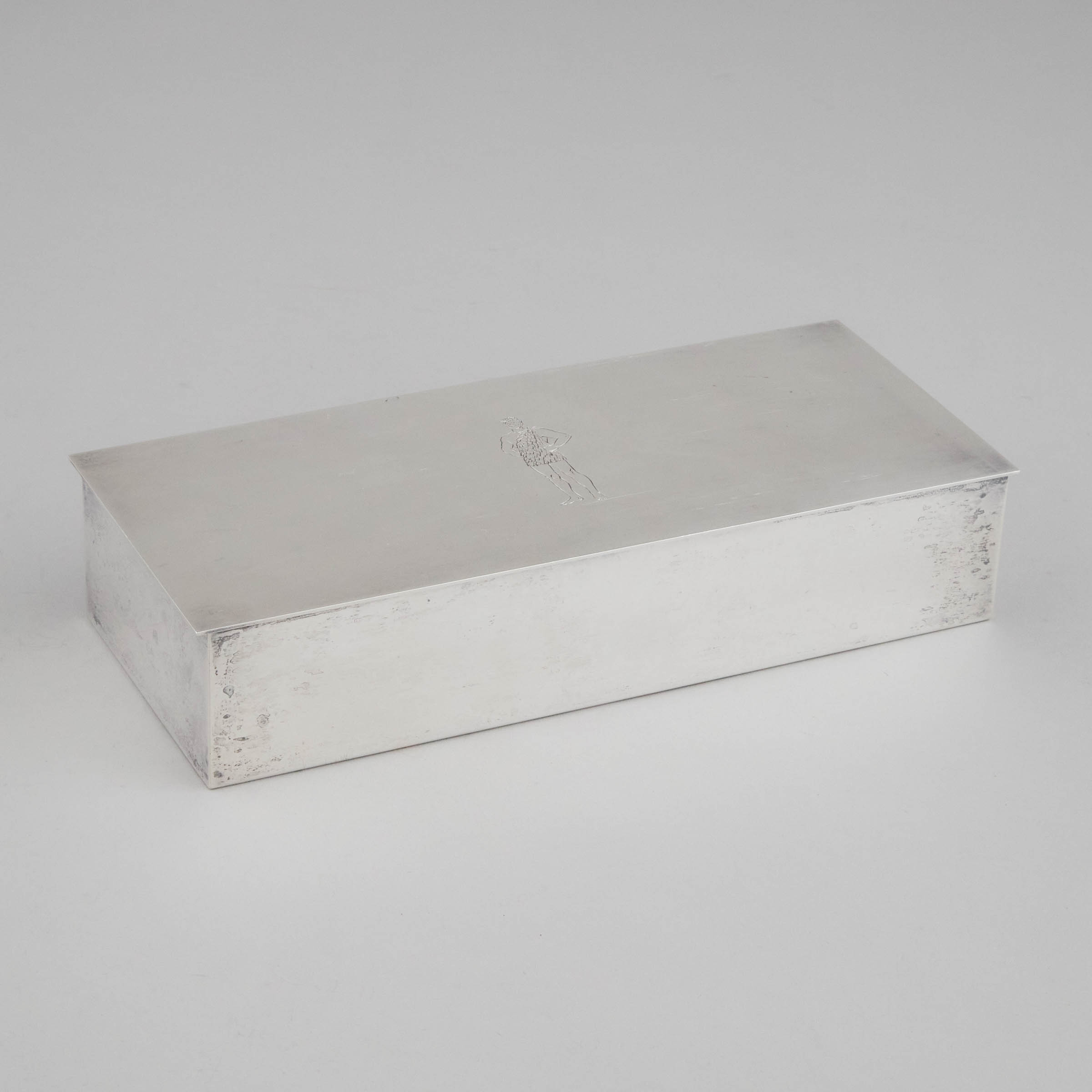 American Silver Cigarette Box,