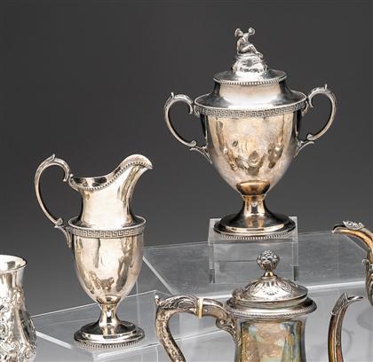American silver covered sugar
