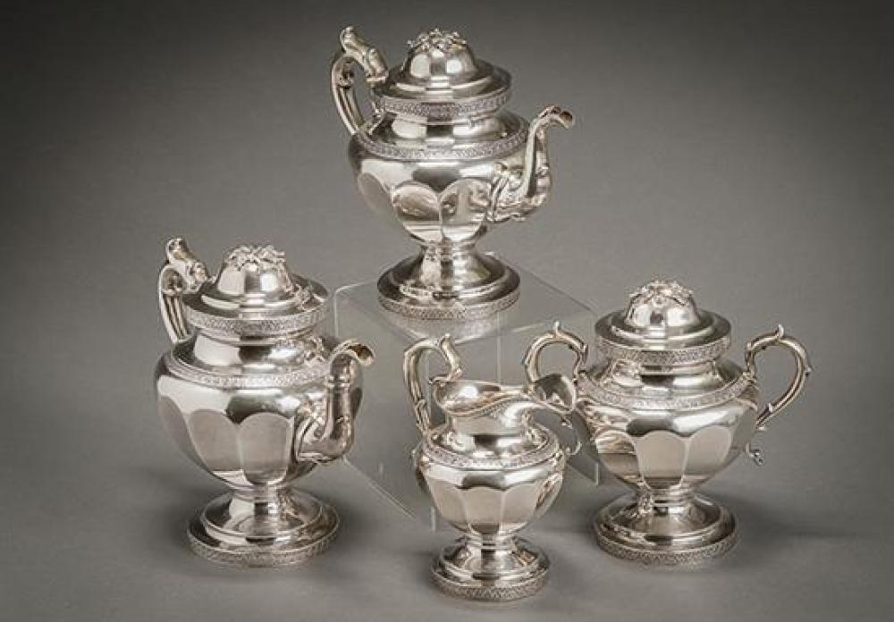 AMERICAN SILVER FOUR-PIECE COFFEE