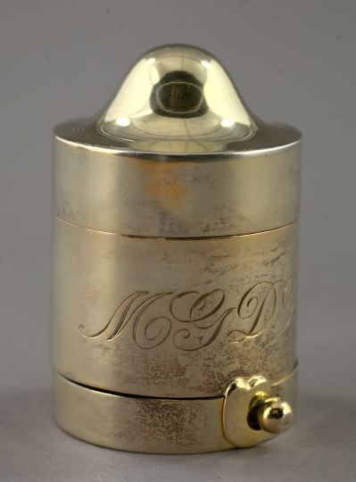 American Silver-Gilt Matchbox, 