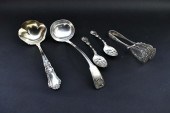 AMERICAN SILVER LADLE AND A PA