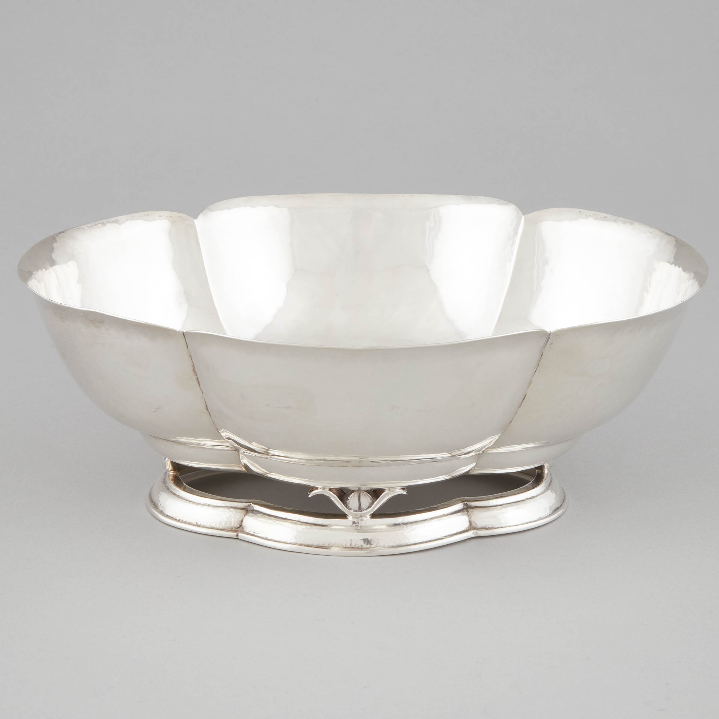 American Silver Lobed Bowl, #S56,