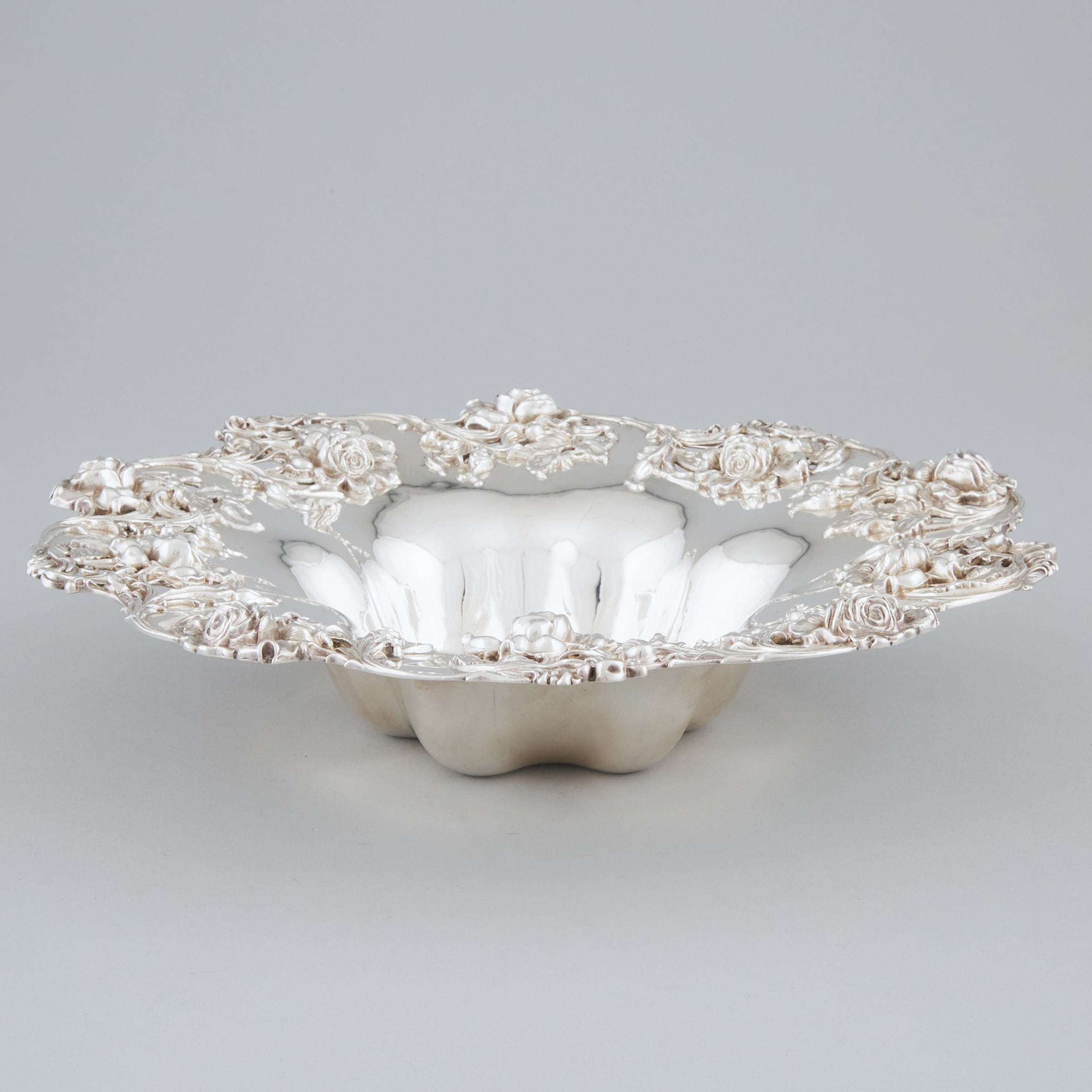 American Silver Pierced Bowl,