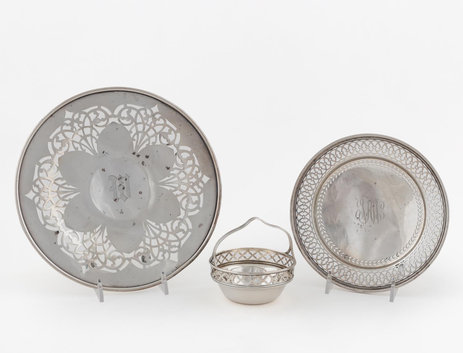 AMERICAN SILVER PIERCED PLATE,