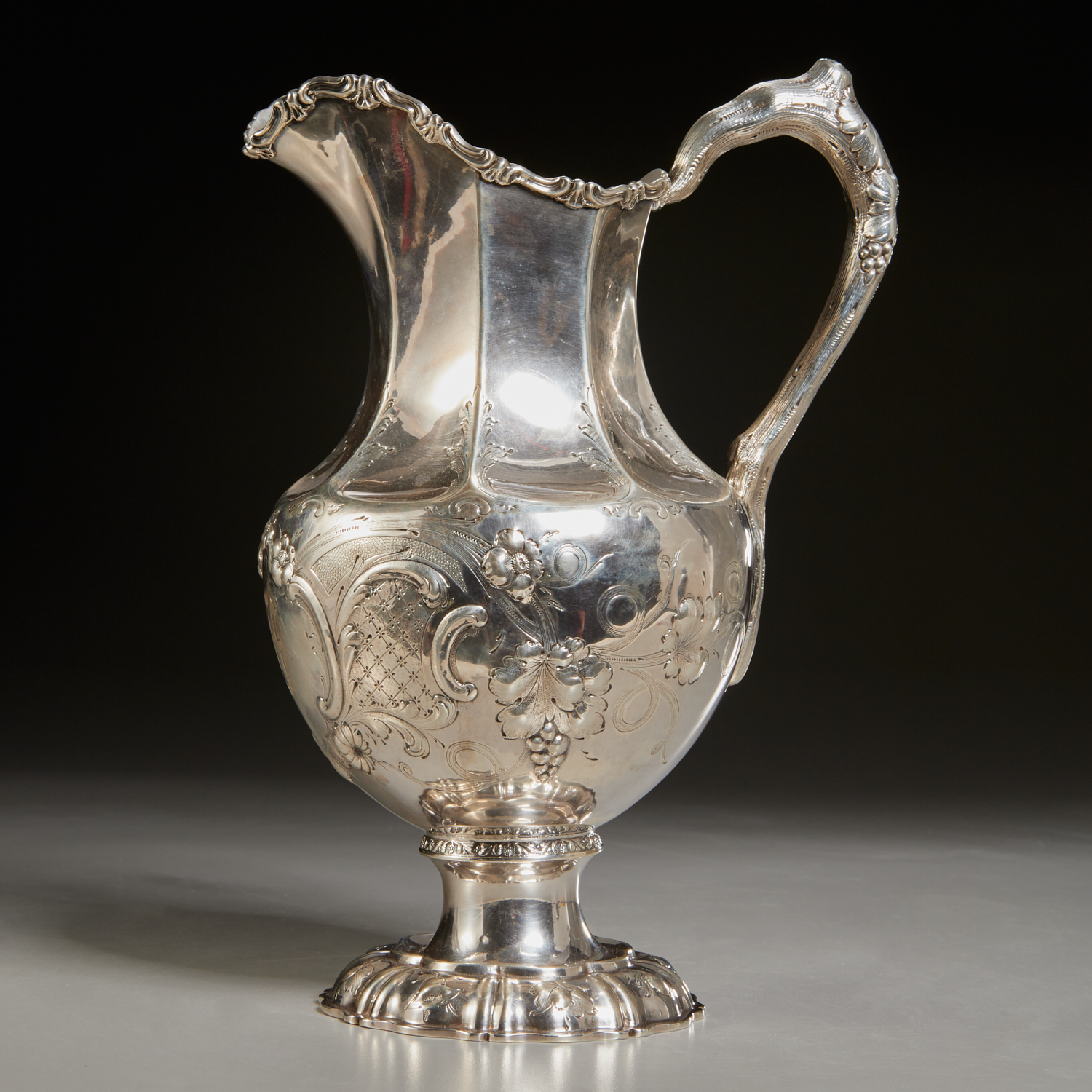 AMERICAN SILVER PITCHER, WILLIAM
