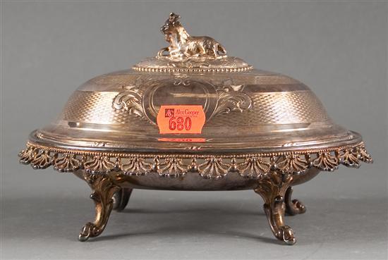 American silver-plated covered