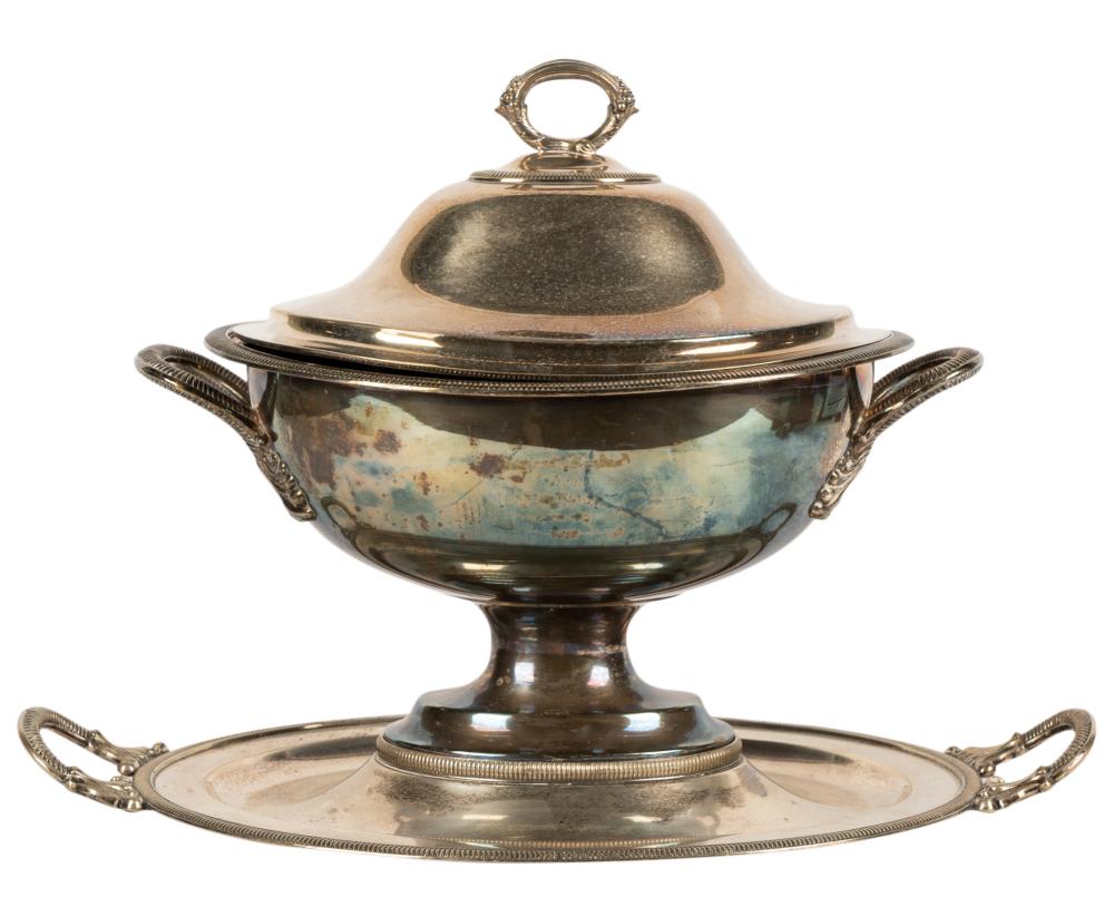 AMERICAN SILVER-PLATED SOUP