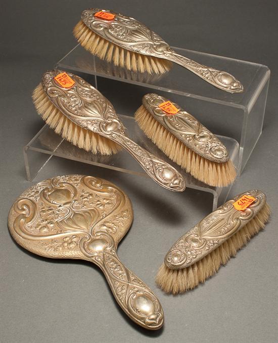American silver-plated vanity