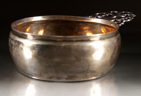 American silver porringer,