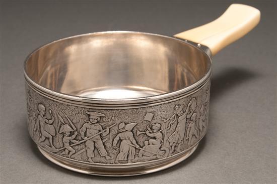 American silver porringer,