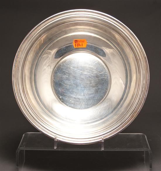 American silver serving bowl,