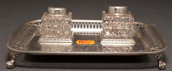 American silver standish,