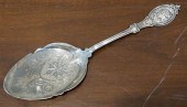 AMERICAN SILVER TART SERVER, 2