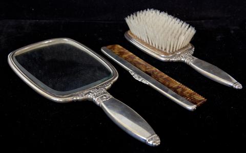 AMERICAN SILVER THREE PIECE DRESSER