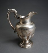 AMERICAN SILVER WATER PITCHER,