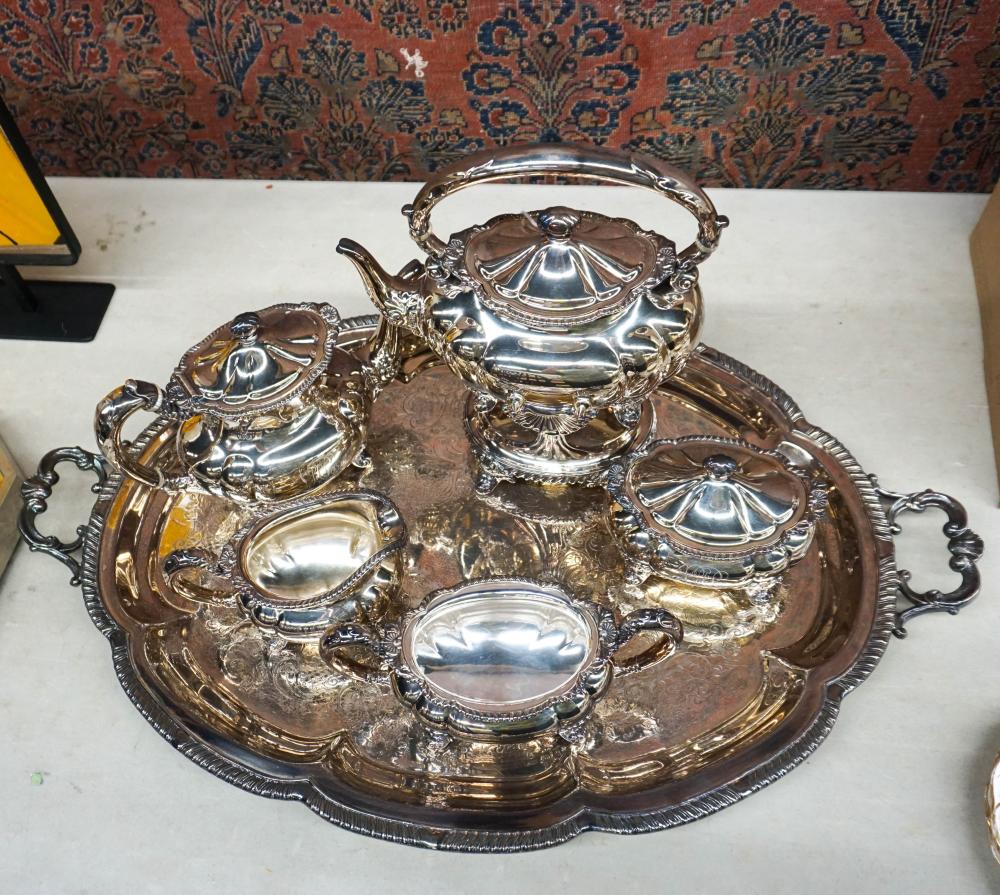 AMERICAN SILVERPLATE FIVE-PIECE TEA