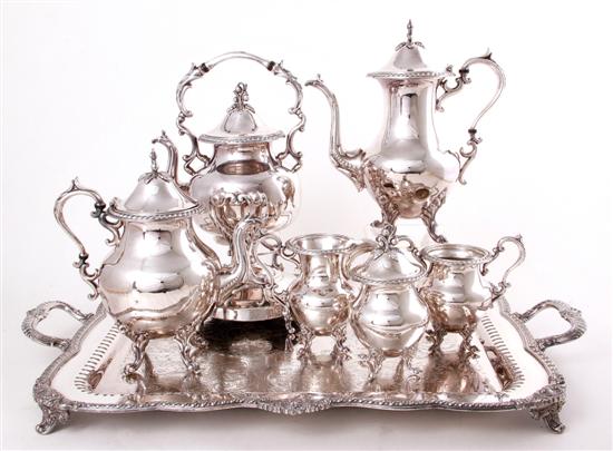 American silverplate tea and coffee