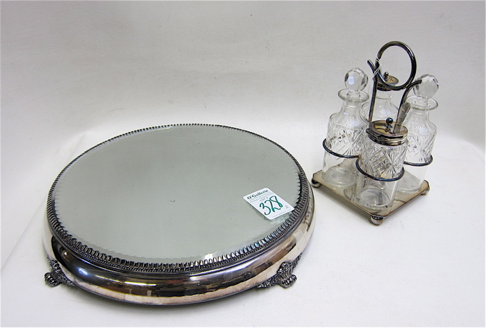 AMERICAN SILVERPLATED CASTOR SET