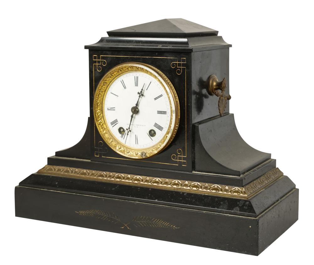 AMERICAN SLATE MANTLE CLOCKAmerican