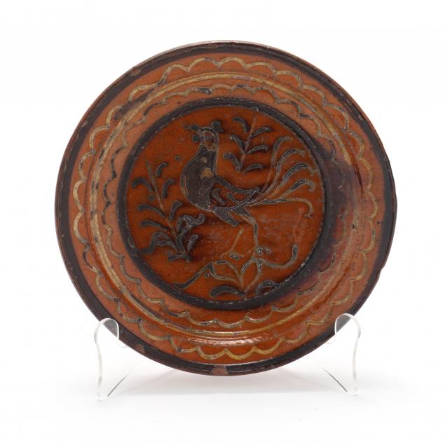 AMERICAN SLIP DECORATED REDWARE