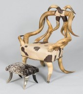 AMERICAN STEER HORN CHAIR & FO