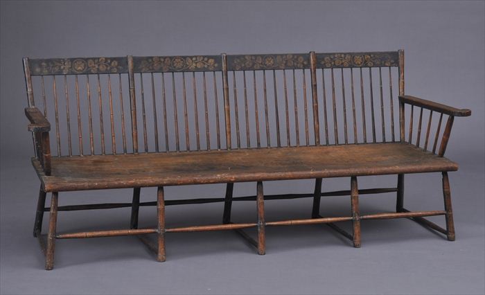 AMERICAN STENCILED WOOD WINDSOR