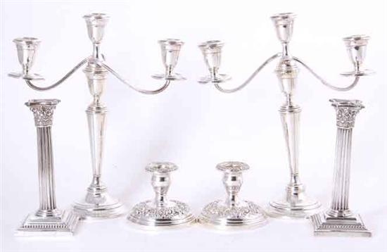 American sterling candlesticks