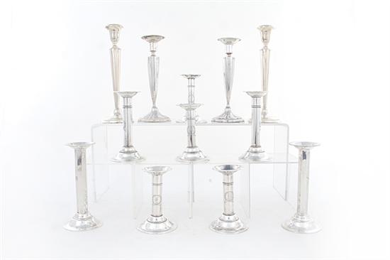 American sterling candlesticks