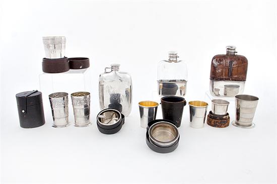 American sterling flasks and travel