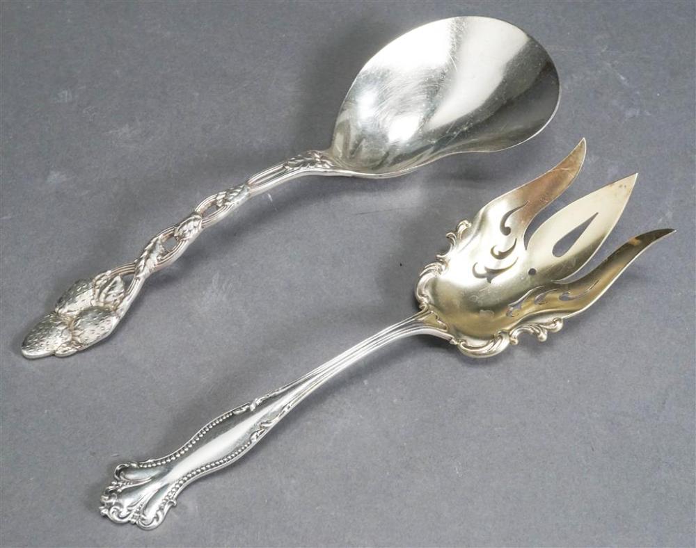 AMERICAN STERLING GILT TINE SERVING