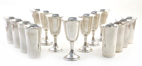 American sterling goblets and