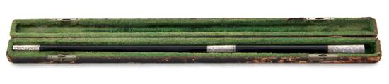 American sterling-mounted ebony