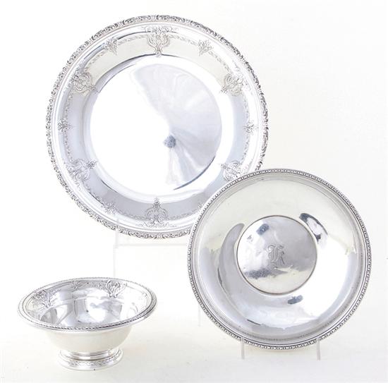 American sterling serving dishes