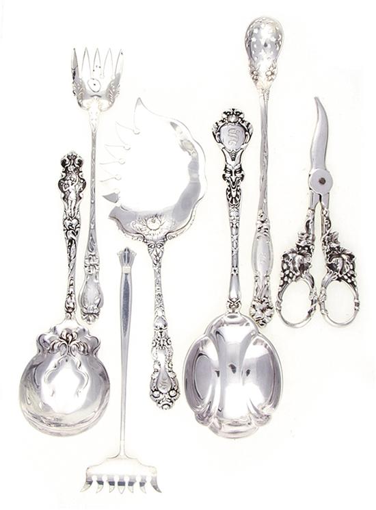 American sterling serving pieces