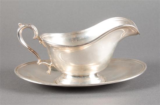 American sterling silver gravy boat