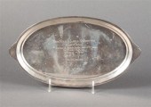 American sterling silver oval