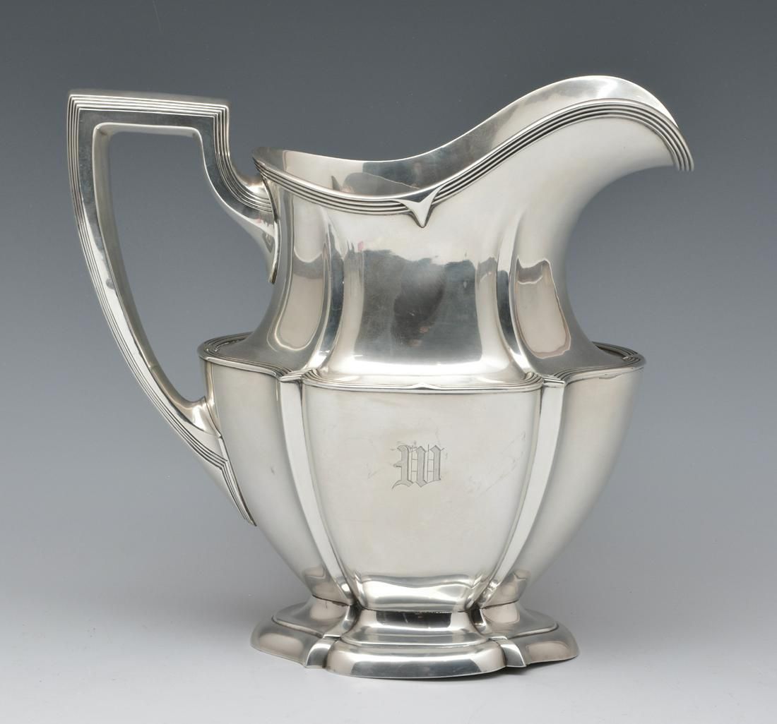 AMERICAN STERLING SILVER PITCHER, 4