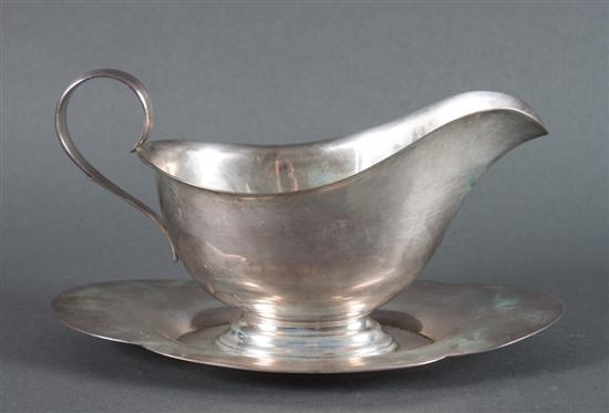 American sterling silver sauce boat