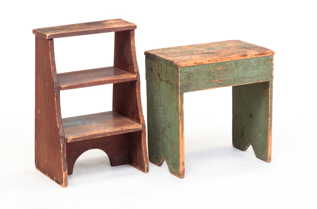 AMERICAN STOOL AND STEPS. Late