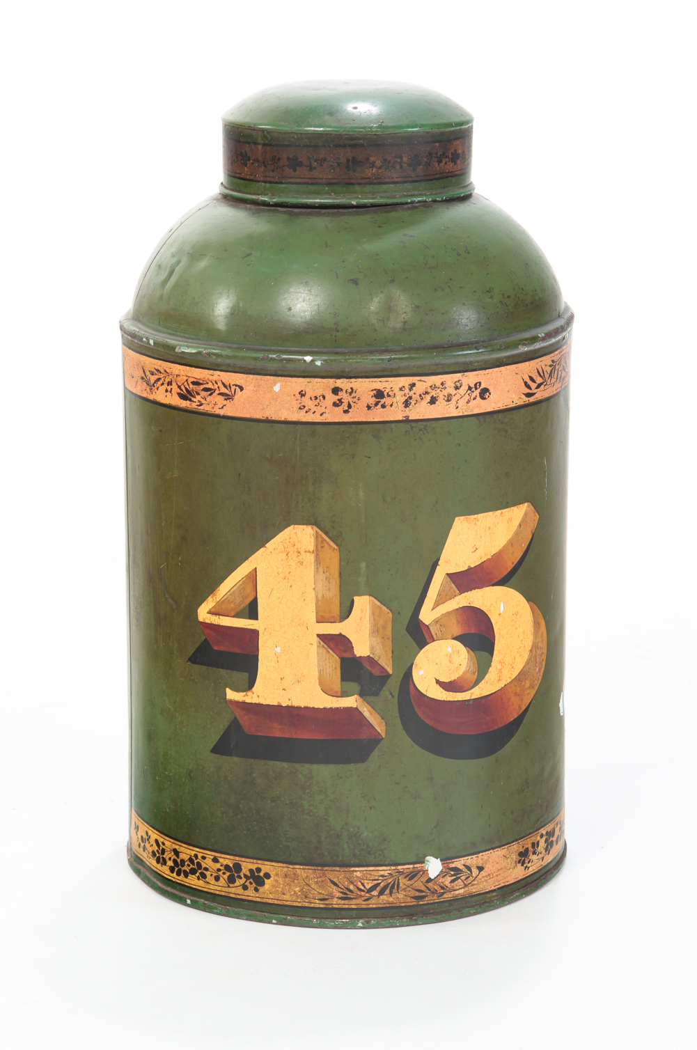 AMERICAN STORE TEA CANISTER. Late