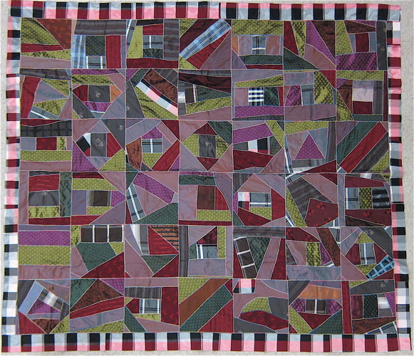 AMERICAN TAFFETA CRAZY QUILT BED