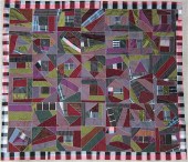 AMERICAN TAFFETA CRAZY QUILT B