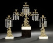 American Three-Piece Gilt-Lacq