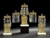 American Three-Piece Gilt-Lacq