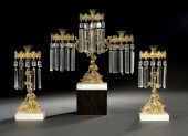 American Three-Piece Gilt-Lacq