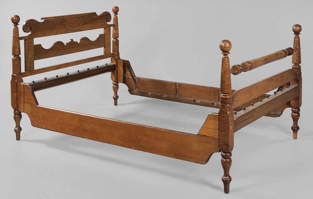American Tiger Maple Bedstead