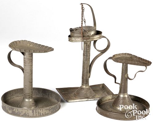 AMERICAN TIN OIL LAMP AND LAMP